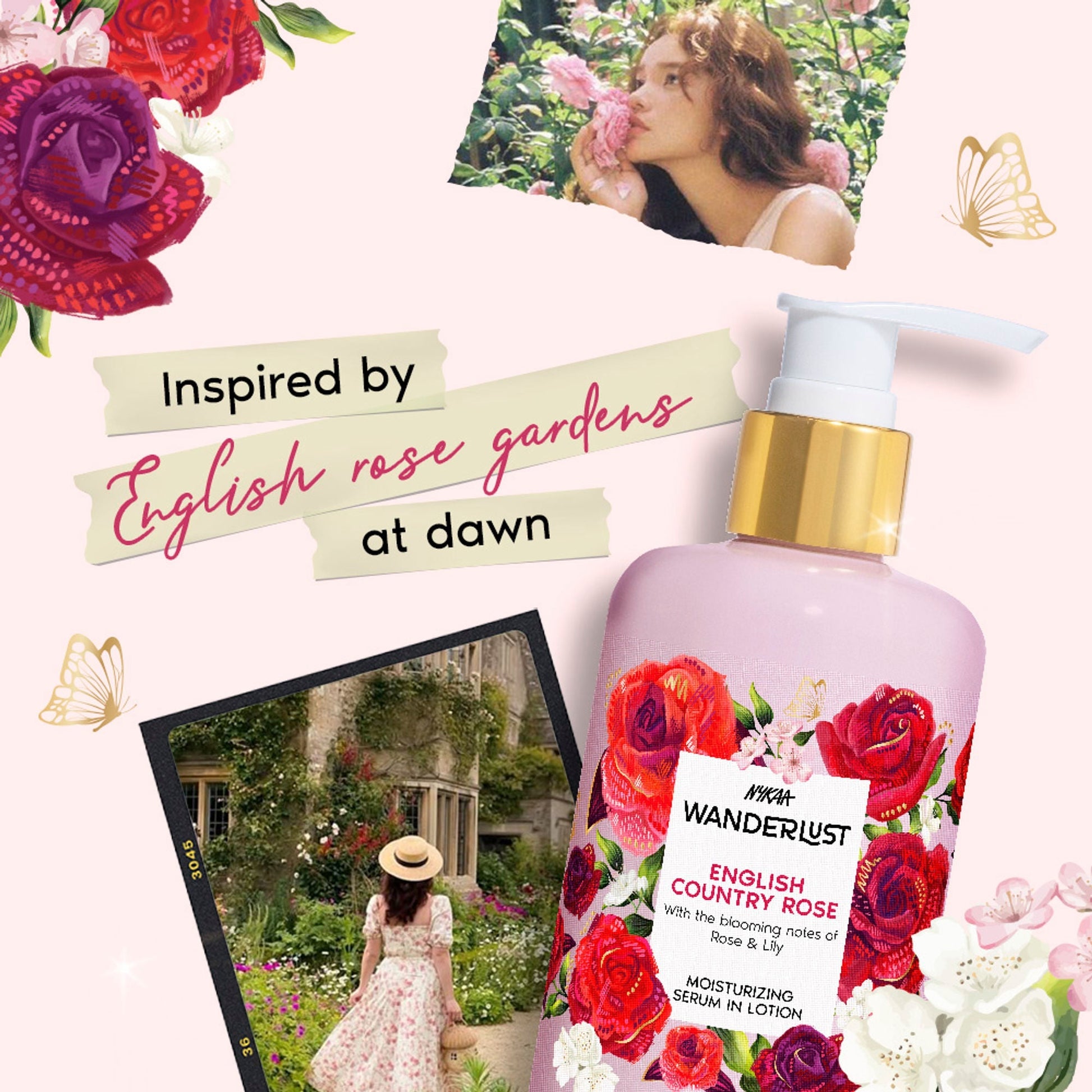 Wanderlust Moisturizing Body Lotion - English Country Rose  Grab2Buy Wanderlust Grab2Buy