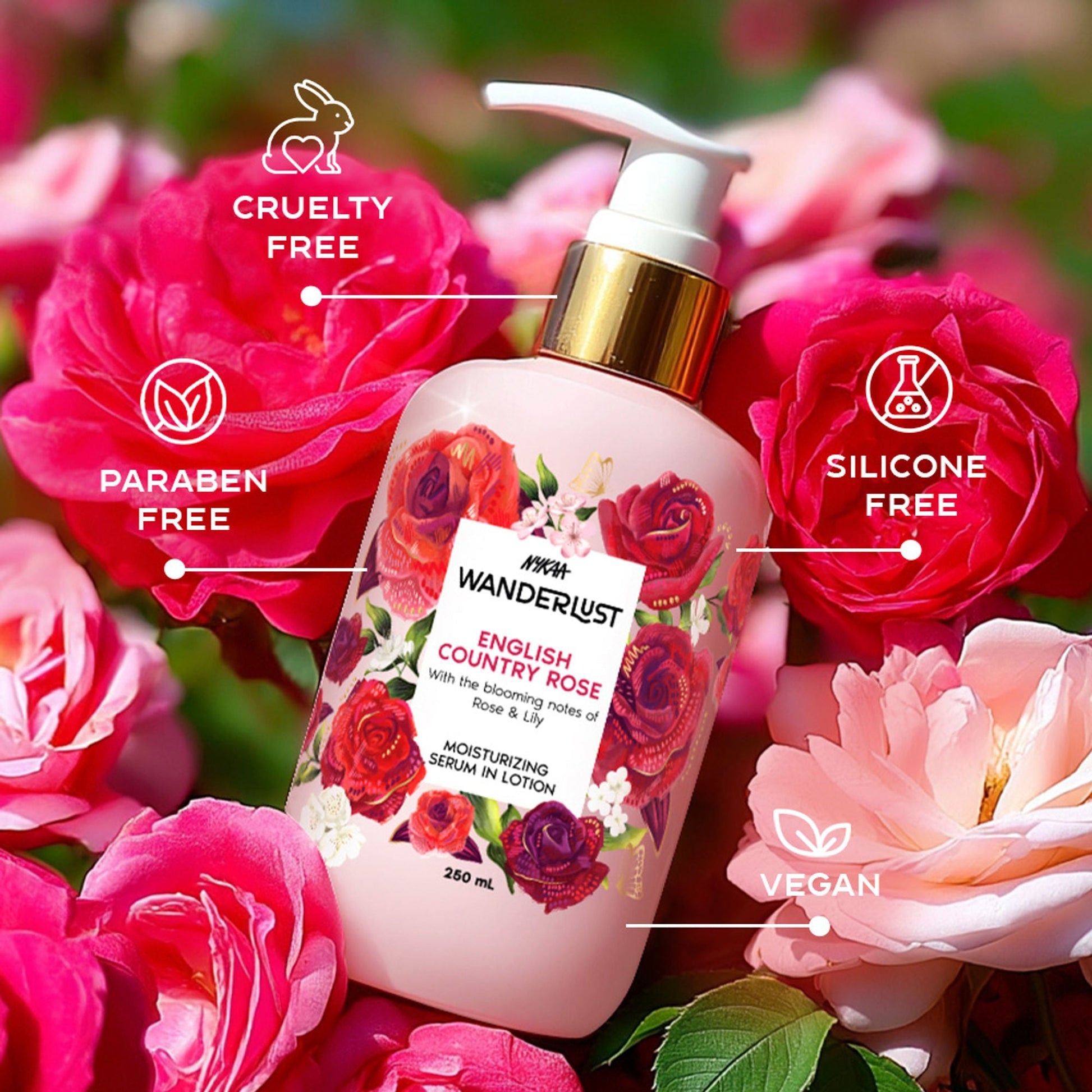 Wanderlust Moisturizing Body Lotion - English Country Rose  Grab2Buy Wanderlust Grab2Buy