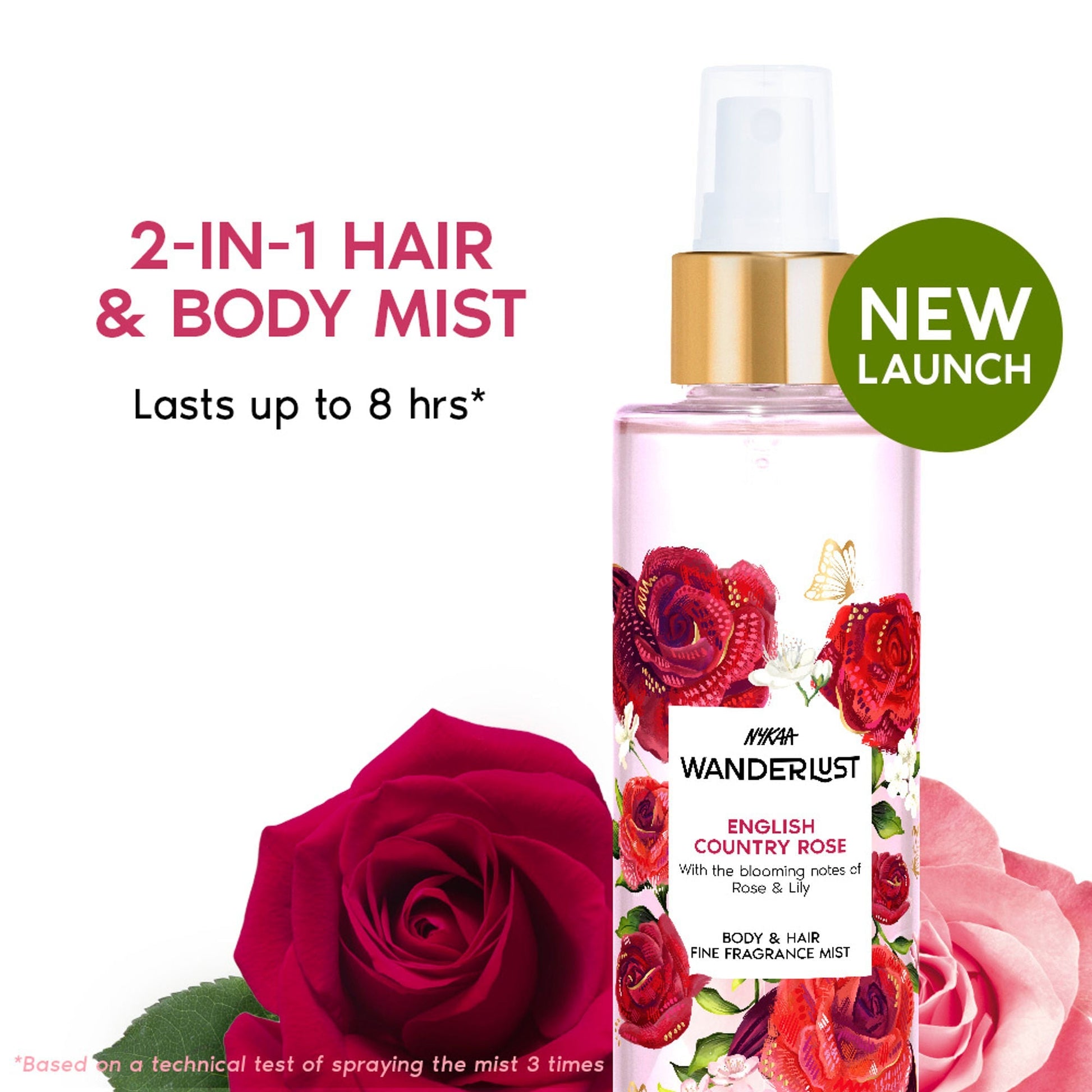 Wanderlust Fragrance Mist For Her - English Country Rose  Grab2Buy Wanderlust Grab2Buy