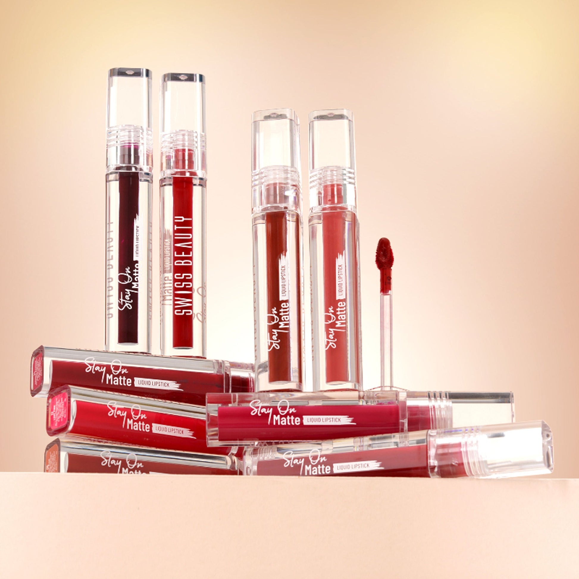 Swiss Beauty Stay On Matte Liquid Lipstick - 8 Signature Red