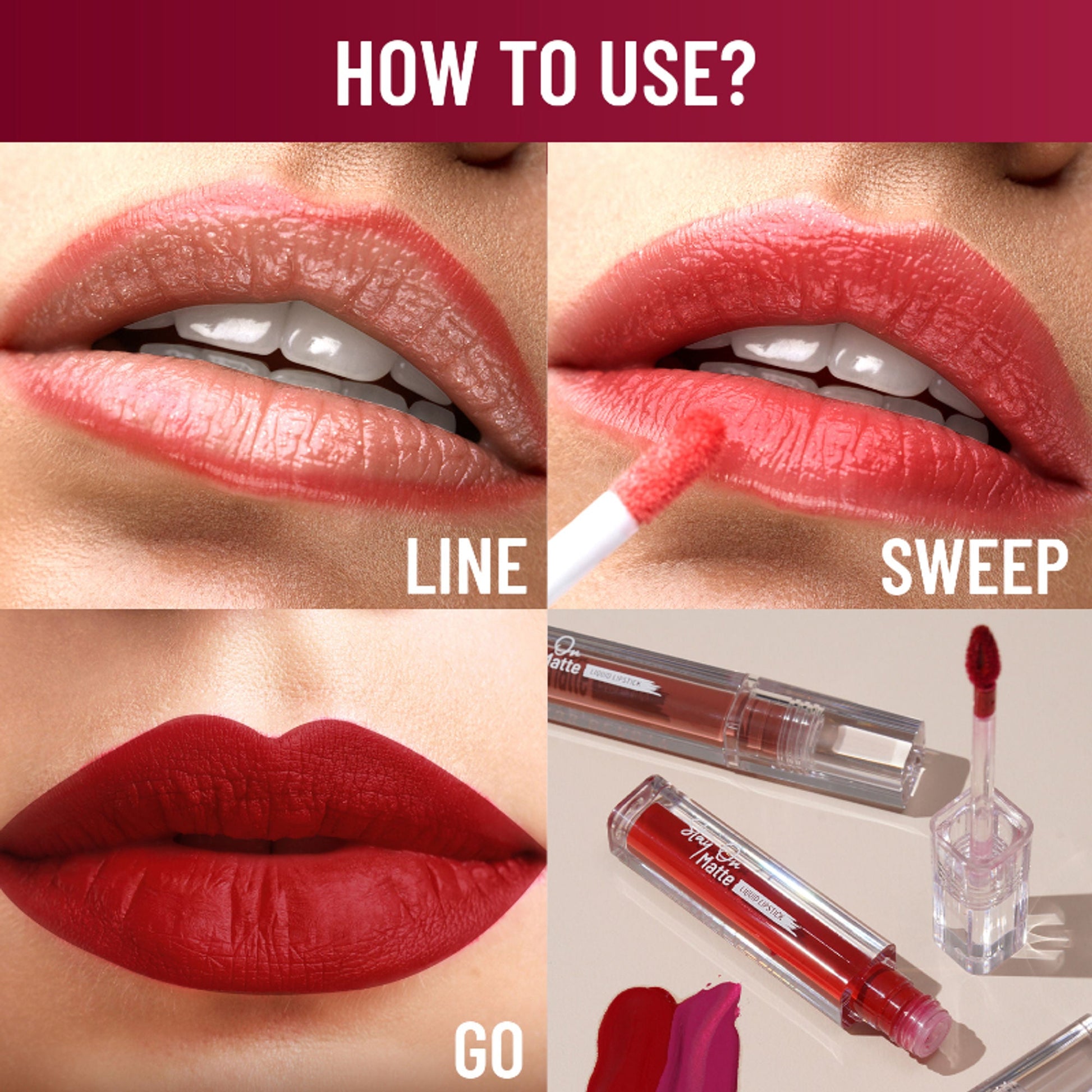 Swiss Beauty Stay On Matte Liquid Lipstick - 11 Raw Plum