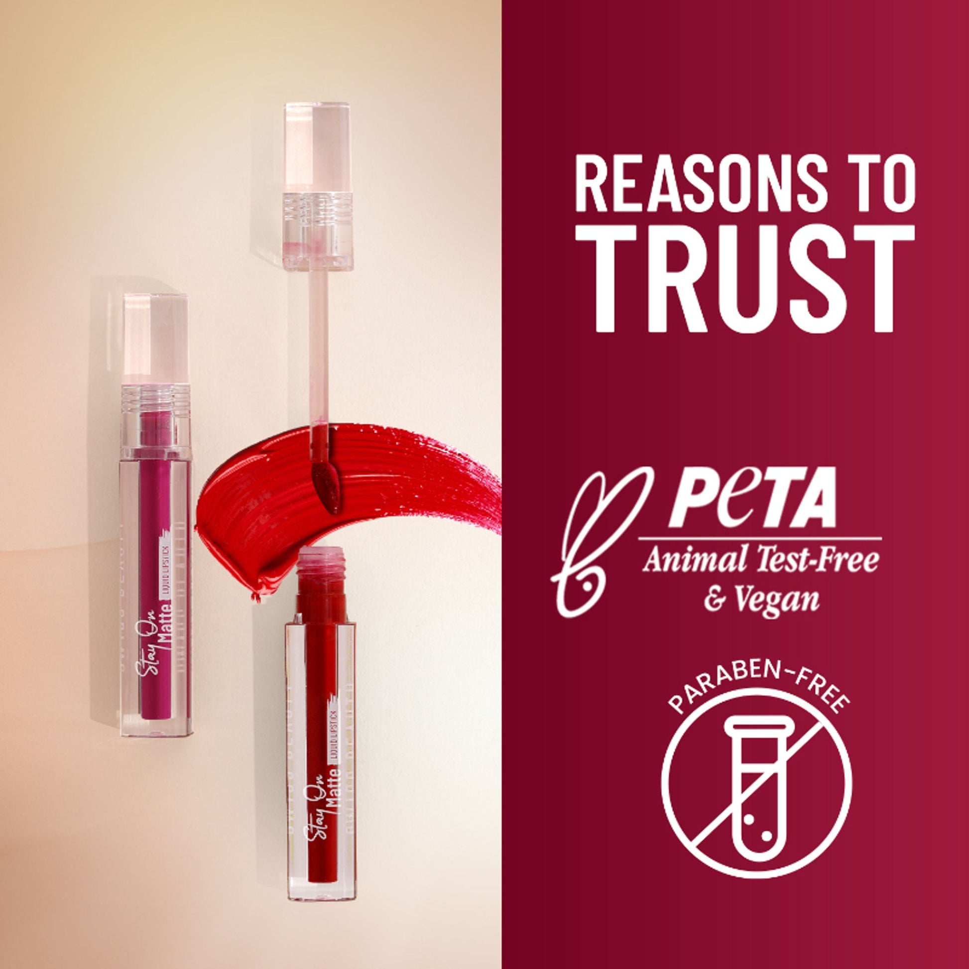 Swiss Beauty Stay On Matte Liquid Lipstick - 16 Knockout Pink