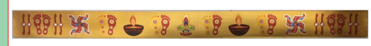 Stickerbazaar Micro Golden Door Border Patti Sticker