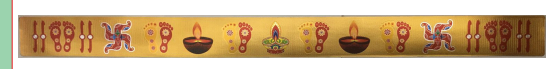 Stickerbazaar Micro Golden Door Border Patti Sticker 