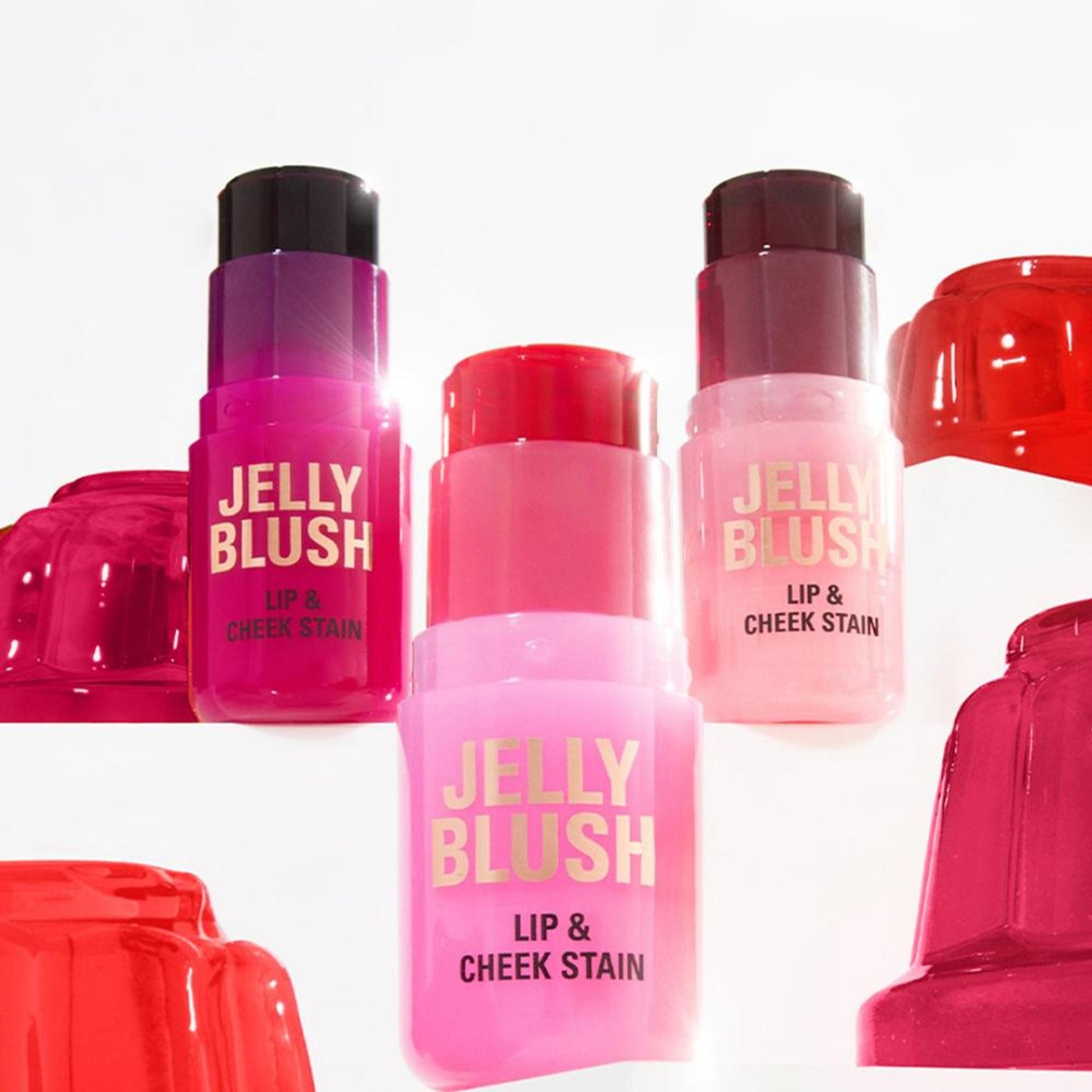 Makeup Revolution Jelly Blush Stick Lip and Cheek Stain - Strawberry Pink
