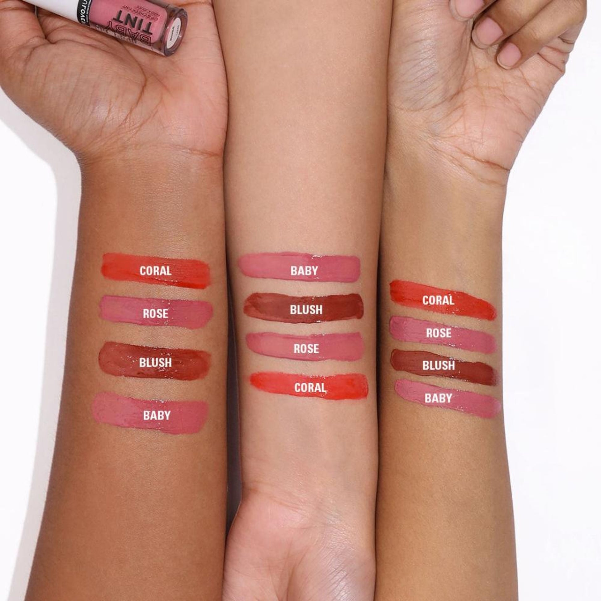 Makeup Revolution Relove Baby Lip & Cheek Tint - Long Lasting - Soft & Glowy Finish - Rose