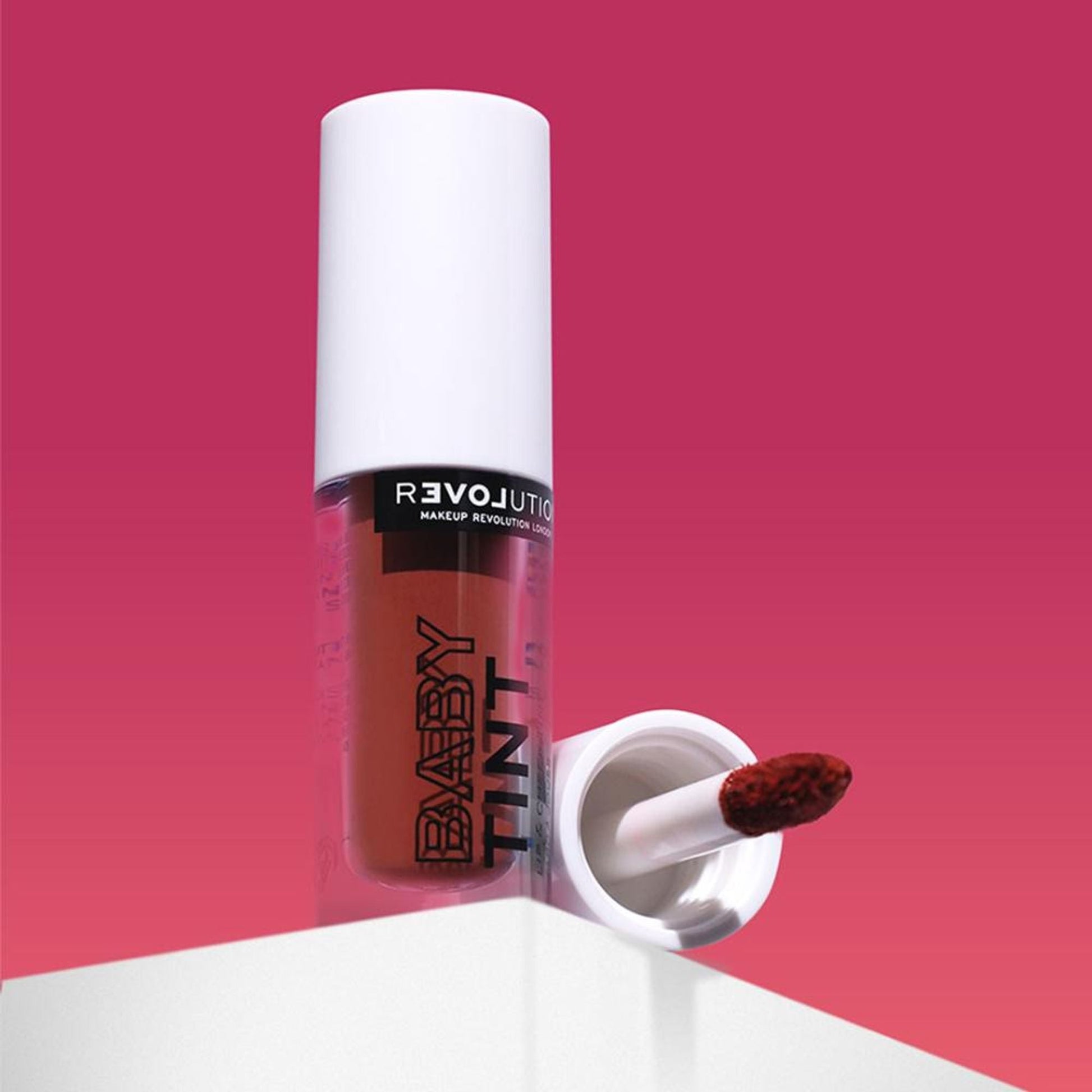 Makeup Revolution Relove Baby Lip & Cheek Tint - Long Lasting - Soft & Glowy Finish - Rose