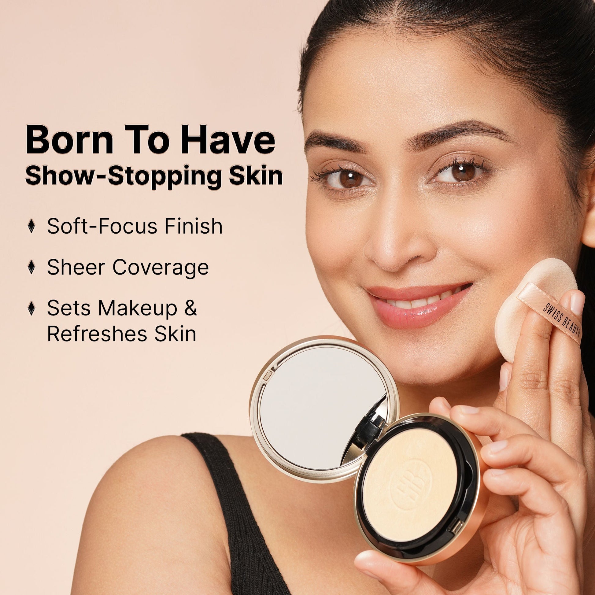 Swiss Beauty Born To Last 3-In-1 Skin Perfection Compact With Vitamin E - 3. Amber Haze