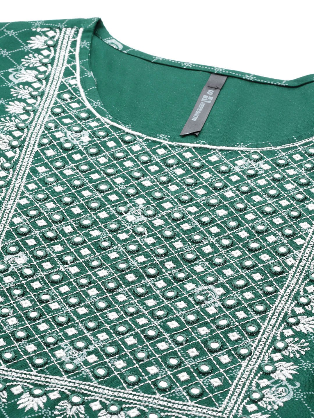 HERE&NOW Women Ethnic Motifs Yoke Design Kurta with Trousers & Dupatta