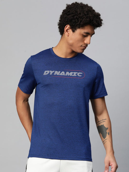 Alcis Typography Printed Anti Static Slim Fit T-shirt 