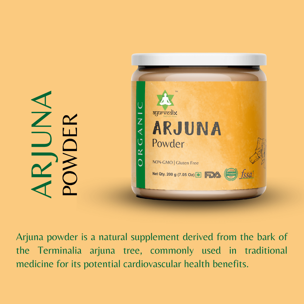 Ayurvedix Pure and Organic Arjuna Powder 