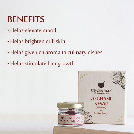 Upakarma Ayurveda Afghani Kesar (Saffron) Benefits