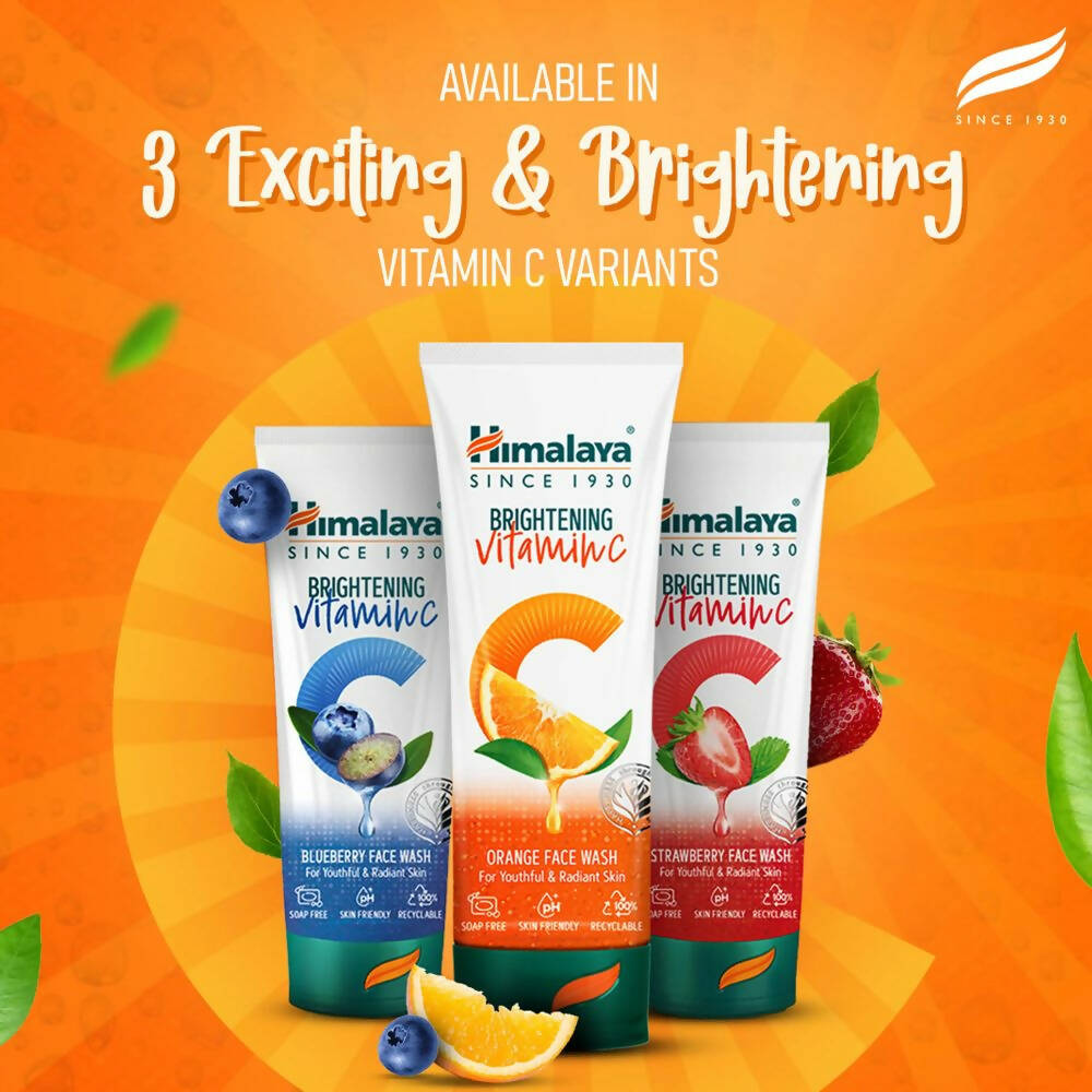 Himalaya Herbals Brightening Vitamin C Orange Face Wash 