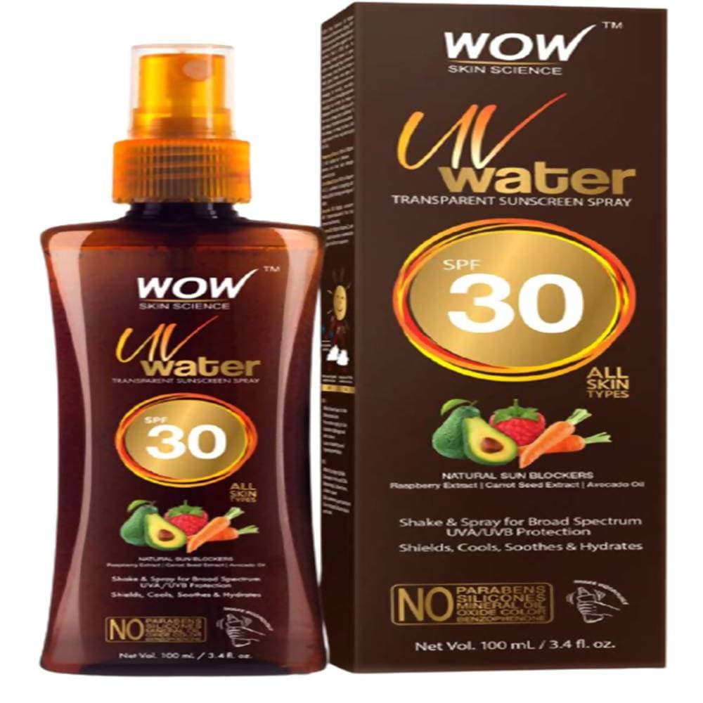 Wow Skin Science UV Water Transparent Sunscreen Spray SPF 30  Grab2Buy Wow Skin Science Grab2Buy