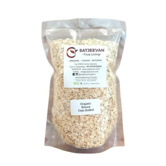 Satjeevan Organic Brown Oats Rolled - Grab2buy