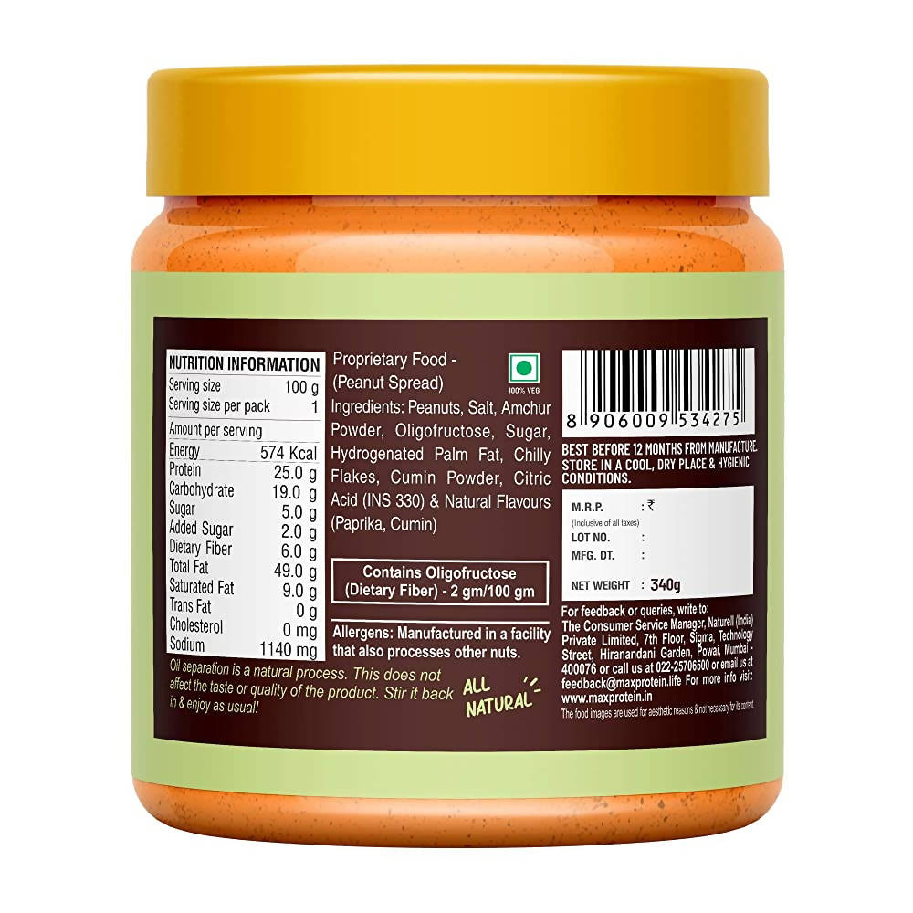 RiteBite Max Protein Spicy Chutney Peanut Butter - Grab2buy