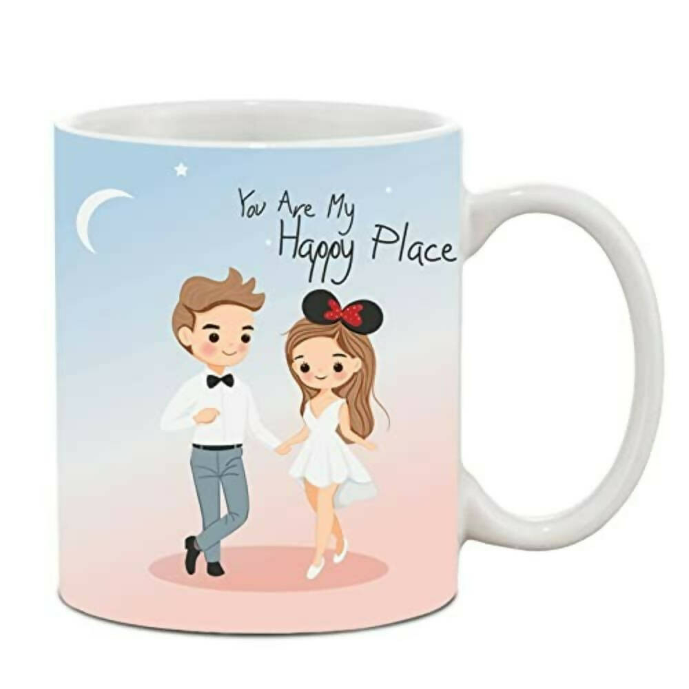 The Purple Tree Polyester Valentines Day Gift Set Of Cushion And Mug  Grab2Buy Generic Grab2Buy