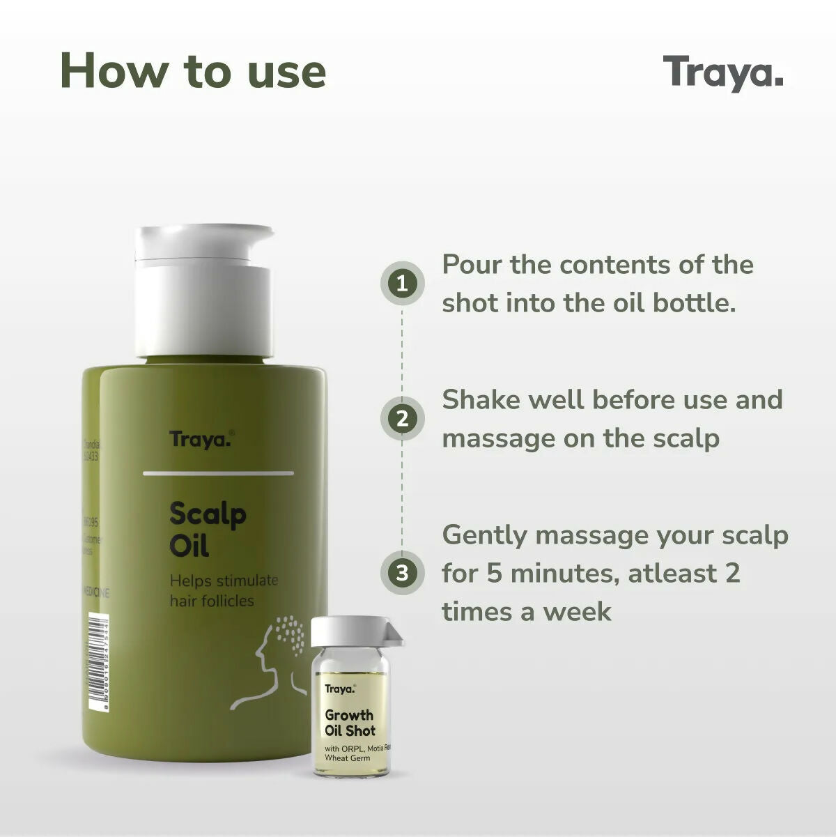 Traya Scalp Oil with Growth Oil Shot  Grab2Buy Traya Grab2Buy