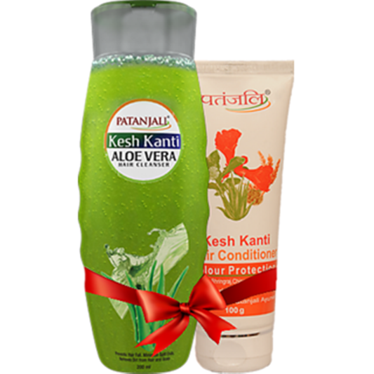 Patanjali Aloevera Shampoo & Colour Protection Conditioner Combo Pack 