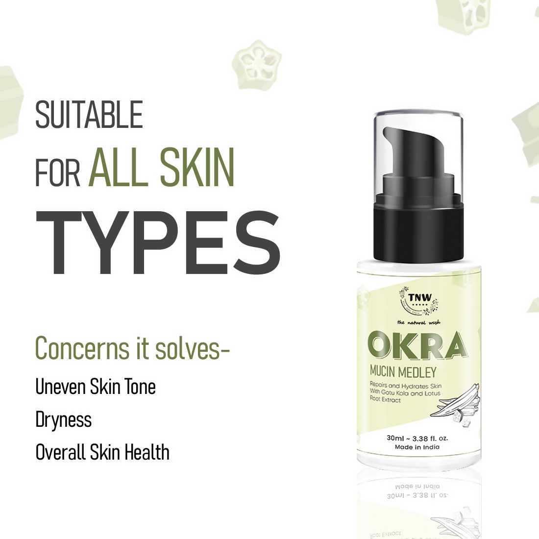 The Natural Wash Okra Mucin Serum For Long-Lasting Long-Lasting Moisturized Skin  Grab2Buy The Natural Wash Grab2Buy
