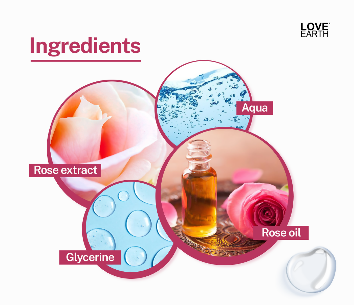Love Earth Rose Water - Face Mist 