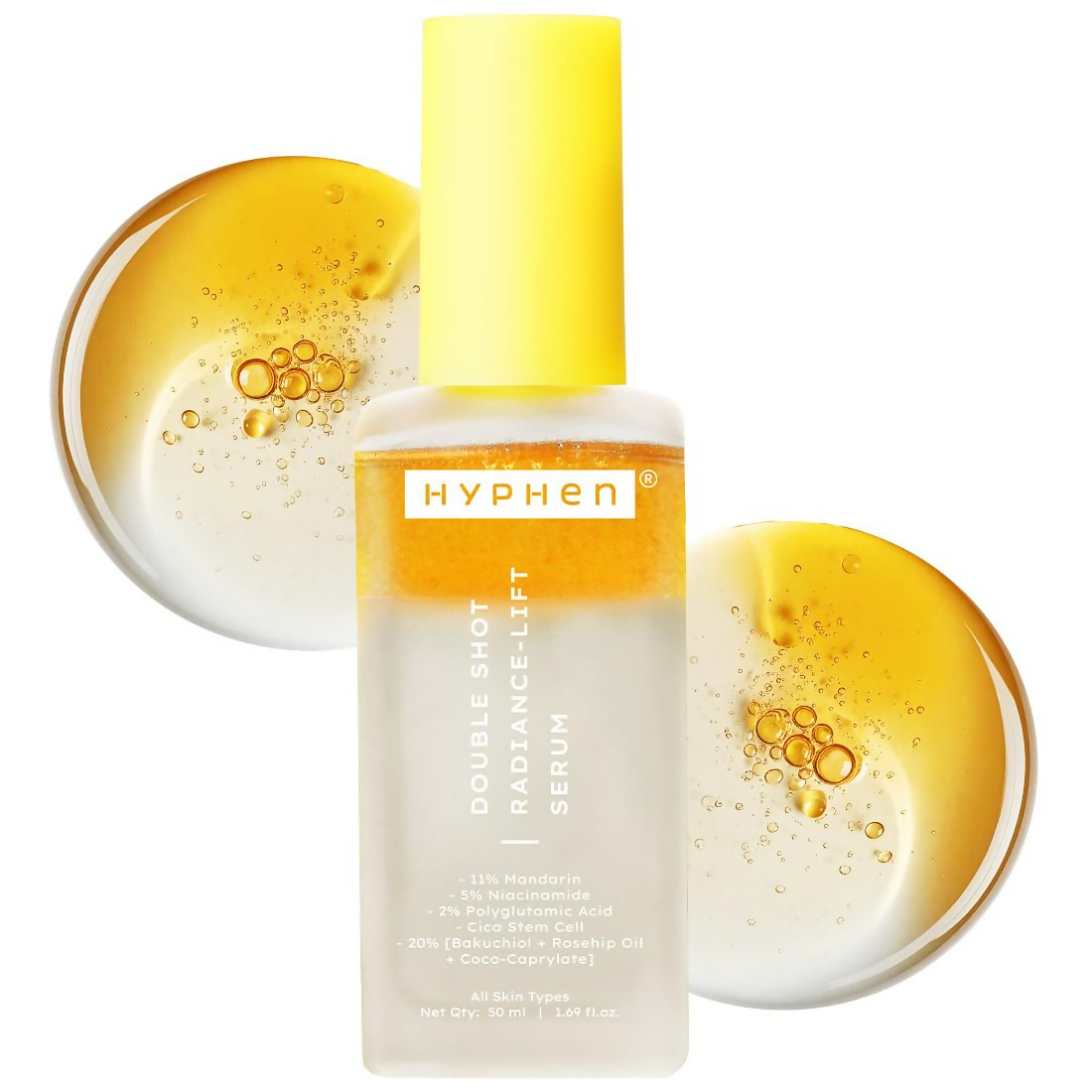 Hyphen Double Shot Face Serum with 18% Brightening & 20% Collagen 