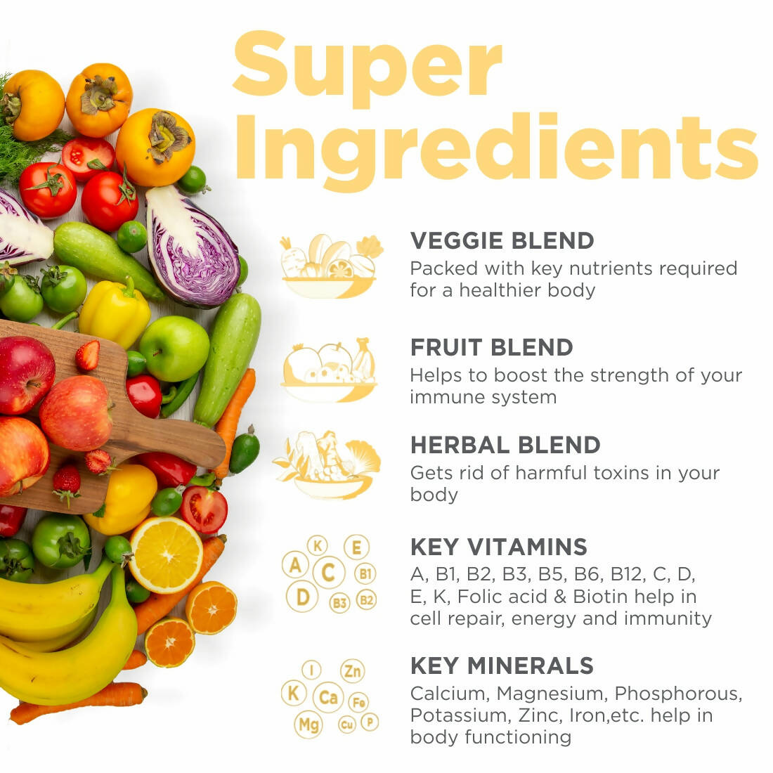 Happier Healthblend Multi Vitamins Tablets - Grab2buy