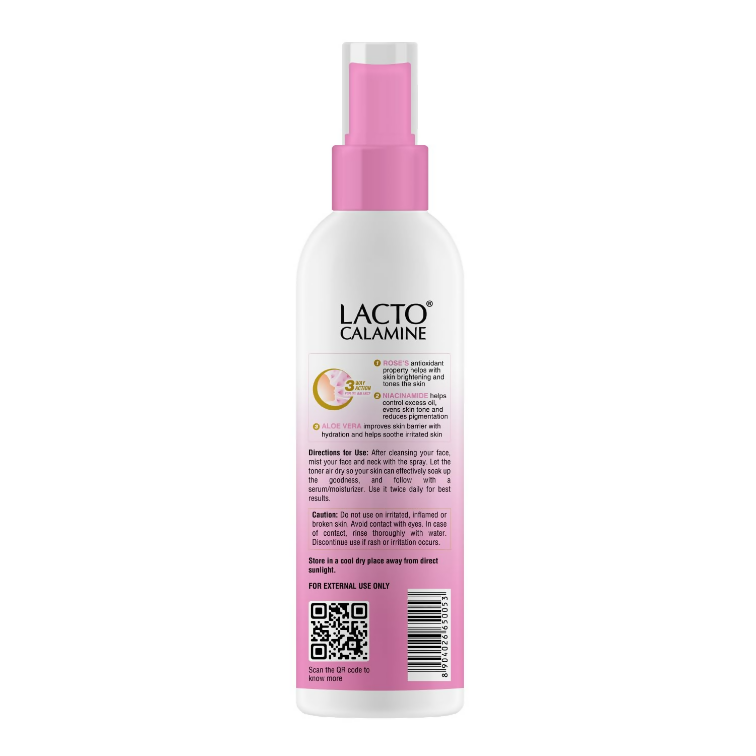 Lacto Calamine Rose Water Toner 