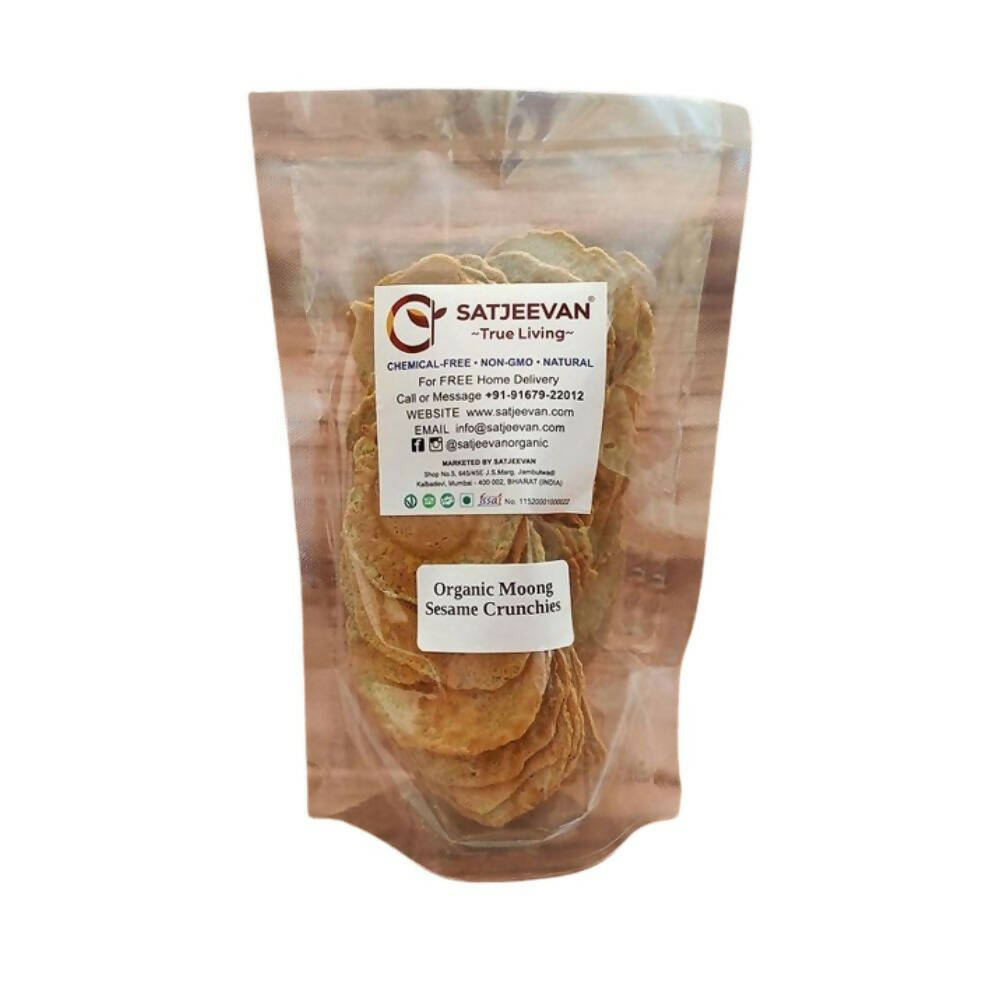 Satjeevan Organic Moong Sesame Crunchies 