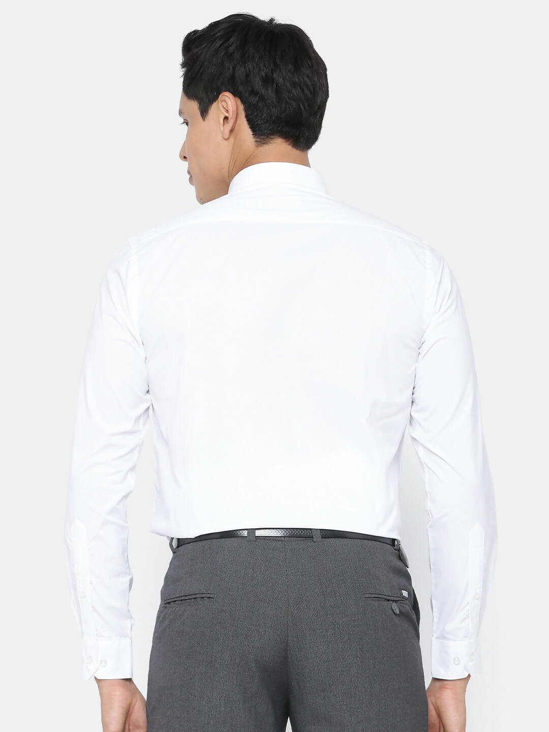 Ramraj Cotton Mens Full Sleeve Formal 100 % Cotton White Shirt 