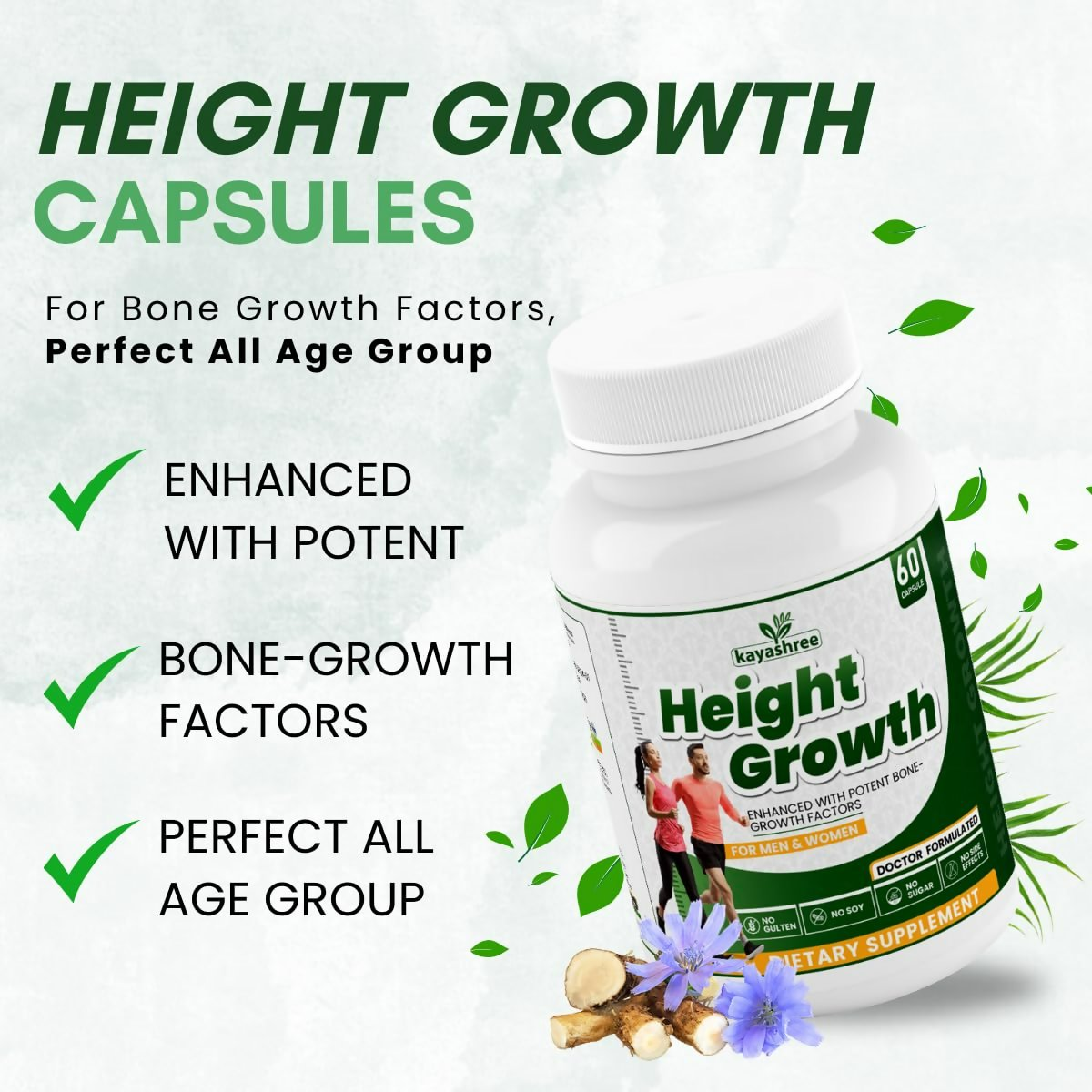 Kayashree Height Growth Capsules Height Increase For Men & Women 