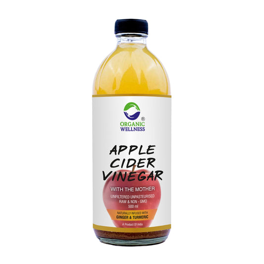 Organic Wellness Apple Cider Vinegar with Mother, Ginger & Turmeric - Grab2buy