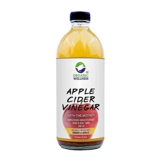 Organic Wellness Apple Cider Vinegar with Mother, Ginger & Garlic - Grab2buy