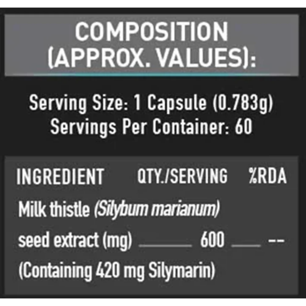 MuscleBlaze Milk Thistle Tablets 