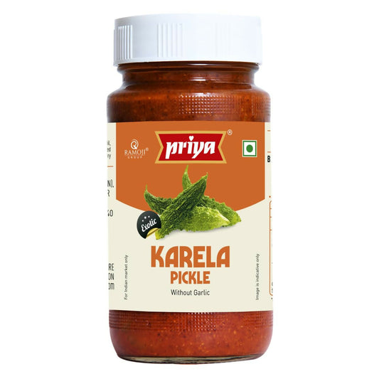 Priya Bittergourd (Karela) Pickle Without Garlic | Swadesiicart