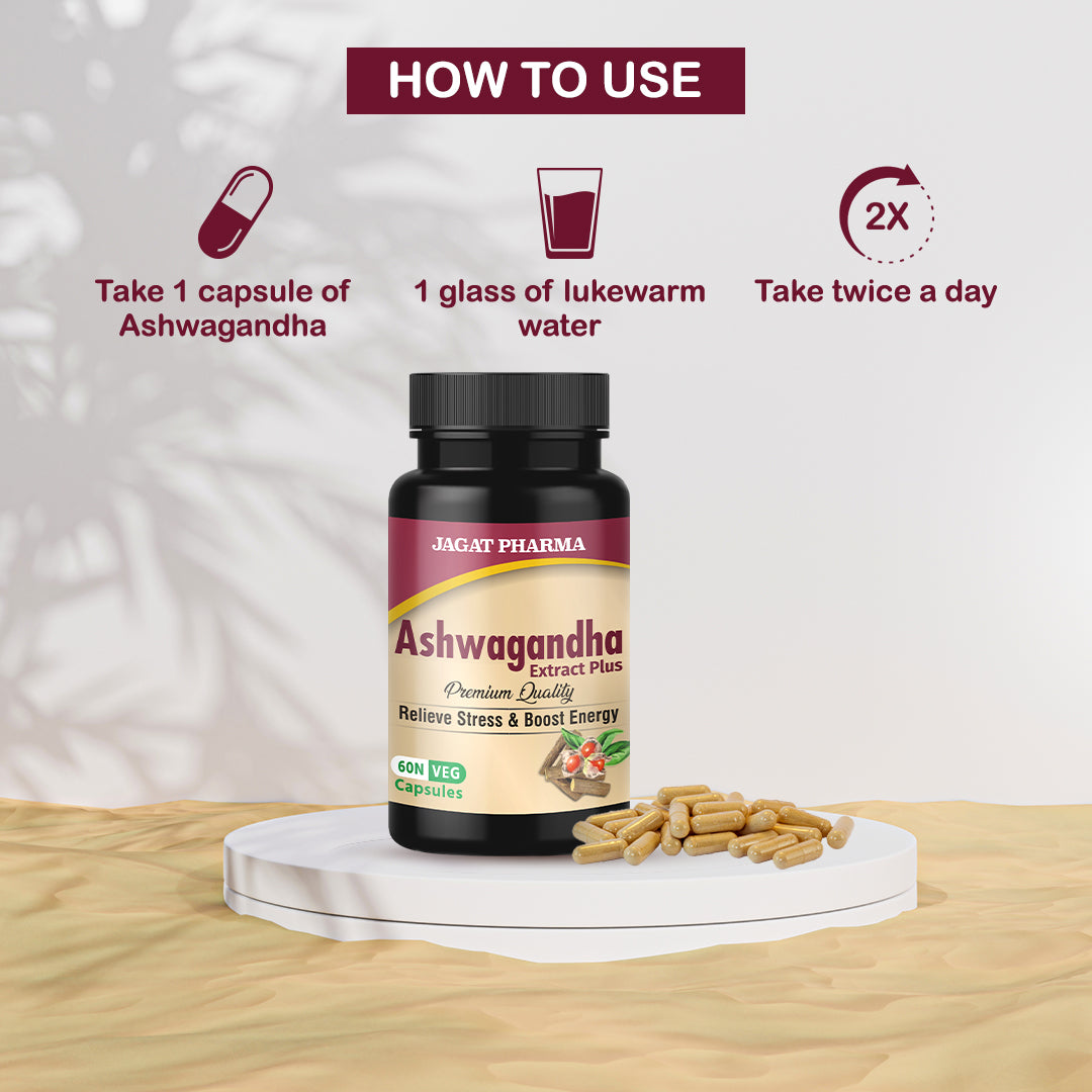 Jagat Pharma L-Arginine + Ashwagandha: Power & Balance Combo 