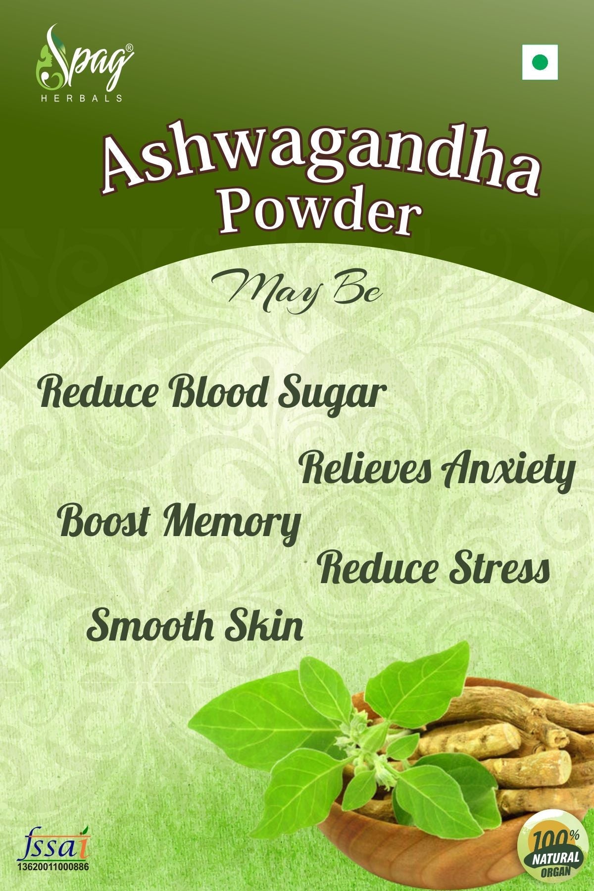Spag Herbals Ashwagandha Powder 
