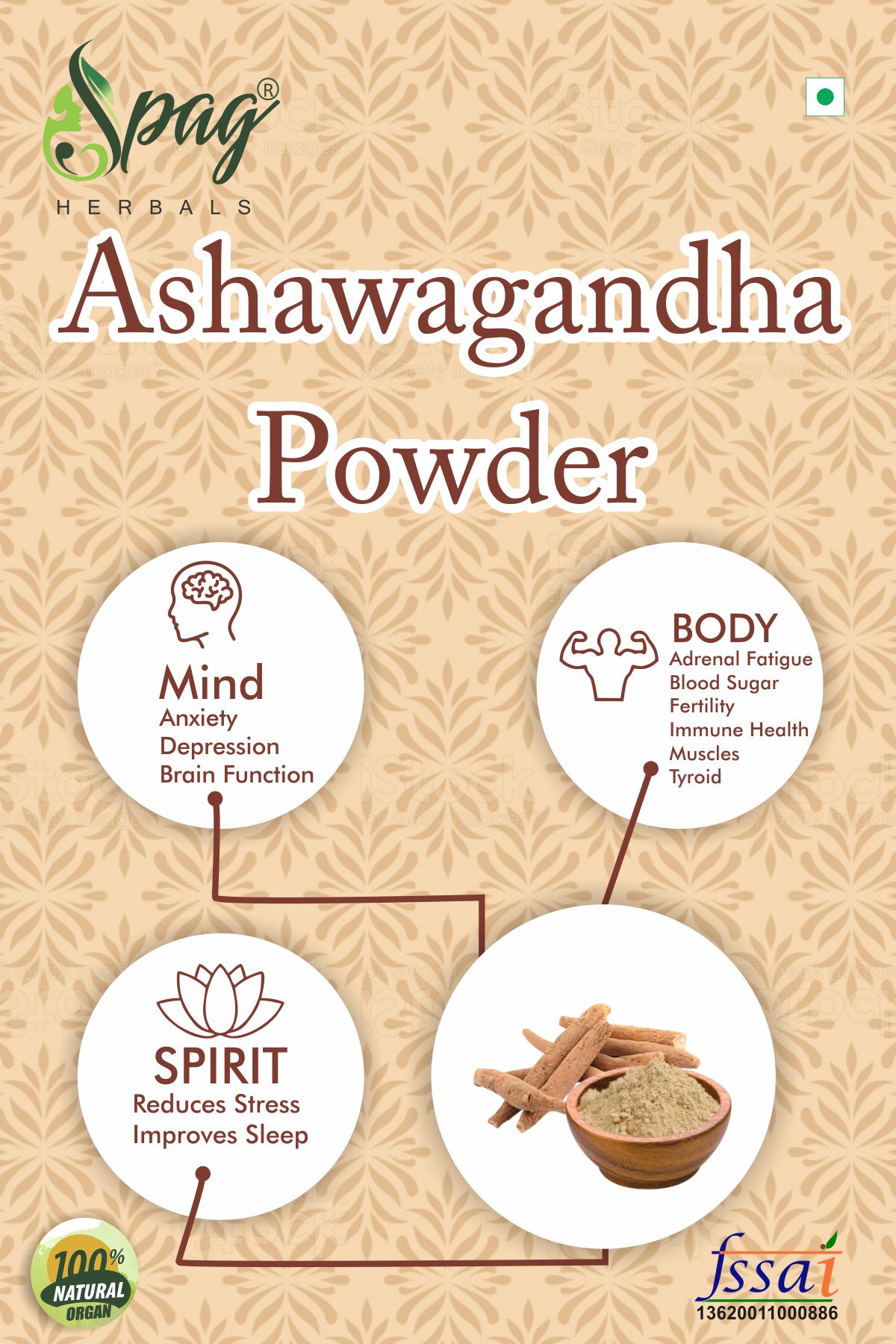 Spag Herbals Ashwagandha Powder 