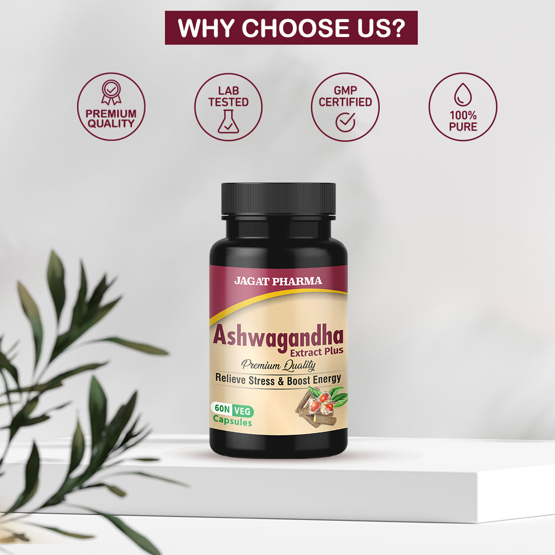 Jagat Pharma L-Arginine + Ashwagandha: Power & Balance Combo 