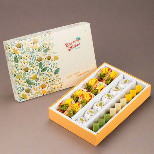 Shree Mithai Assorted Kaju Rangoli 