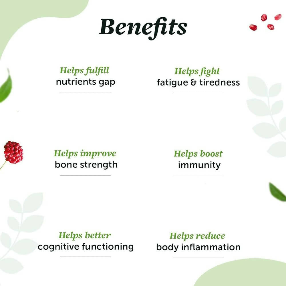 Neuherbs True Vitamin Tablets - Pomegranate Flavor 