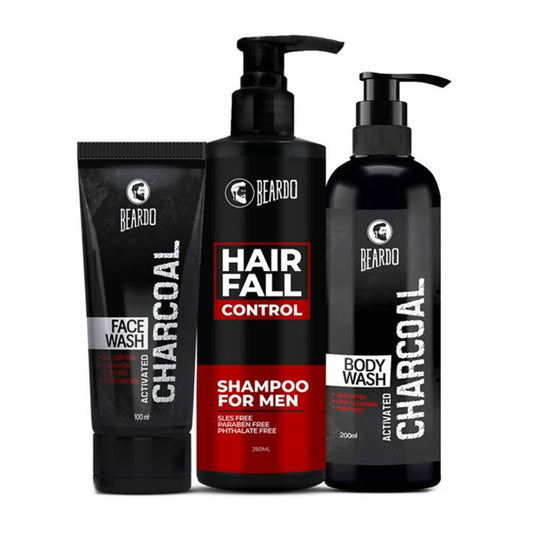 Beardo Bath and Body Combo for Men (Charcoal)