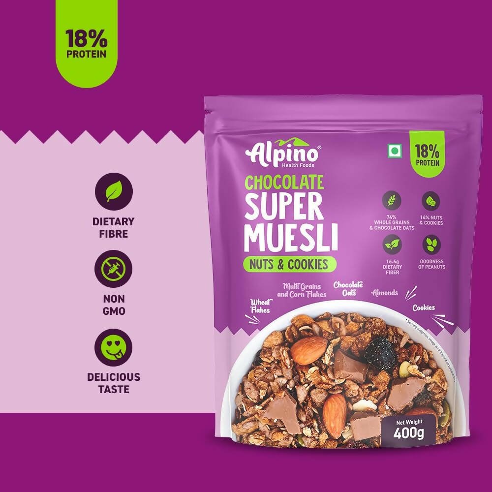 Alpino Chocolate Super Muesli Nuts & Cookies - Grab2buy