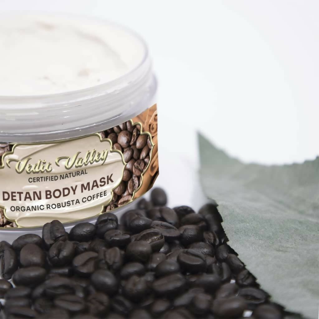 Vedic Valley Detan Body Mask Organic Robusta Coffee  Grab2Buy Vedic Valley Grab2Buy