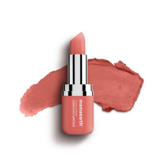 Mamaearth Creamy Matte Long Stay Lipstick - Coral Bloom 