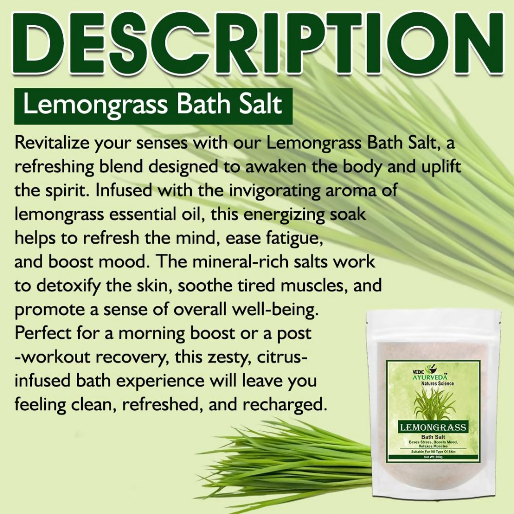 VedicAyurveda Lemongrass Bath Salt  Grab2Buy VedicAyurveda Grab2Buy