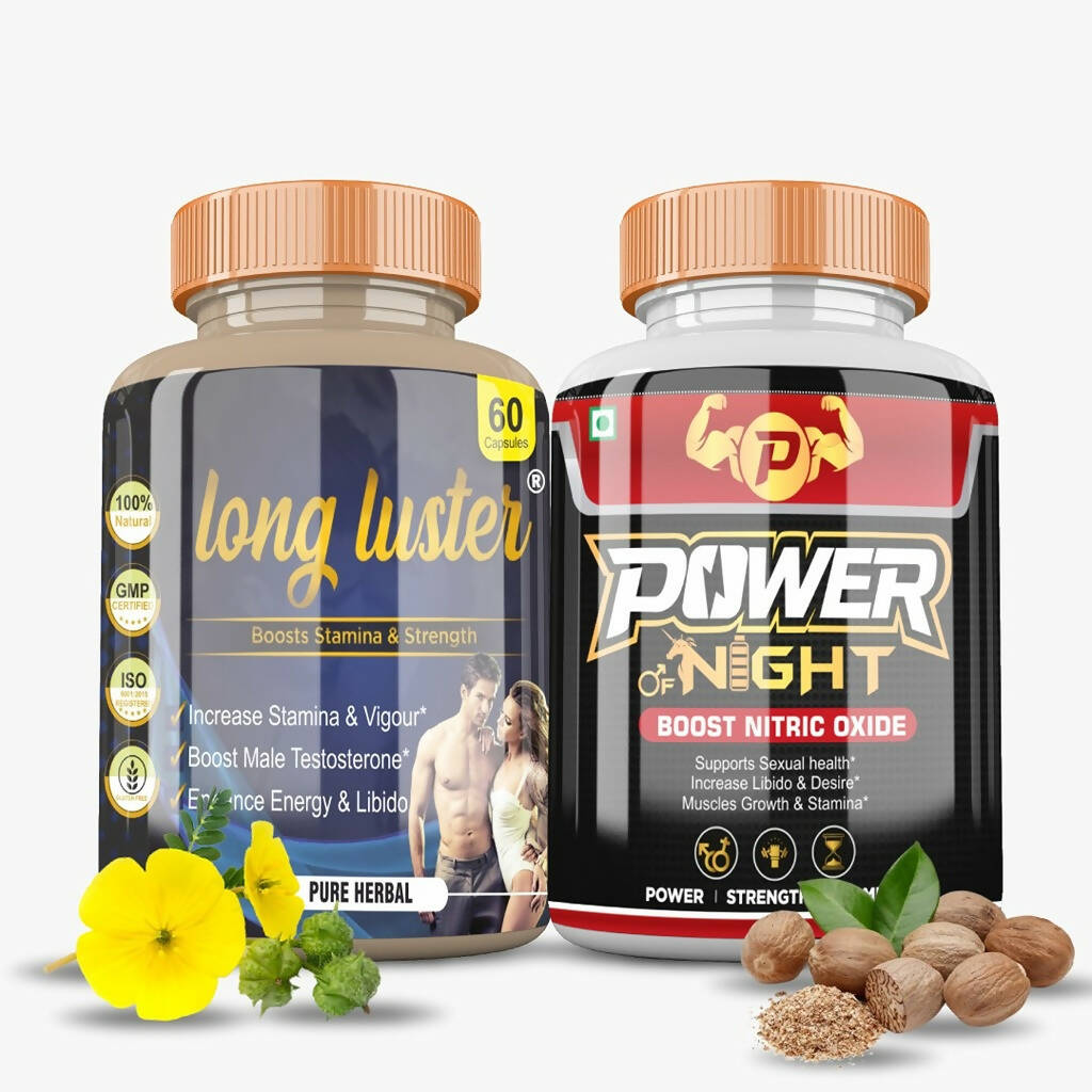 Divya Shree Long Luster and Power of Night Capsule Combo 
