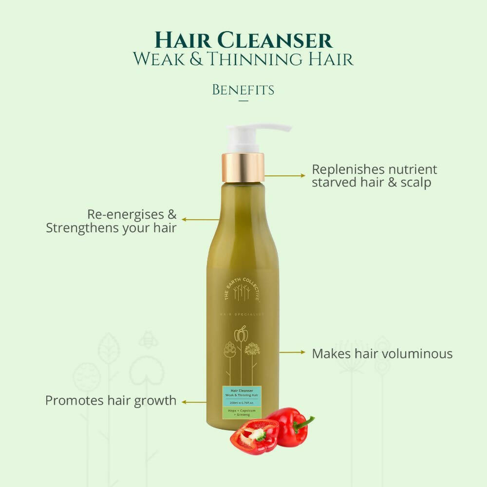 The Earth Collective Hair Cleanser - Weak & Thinning Hair  Grab2Buy The Earth Collective Grab2Buy