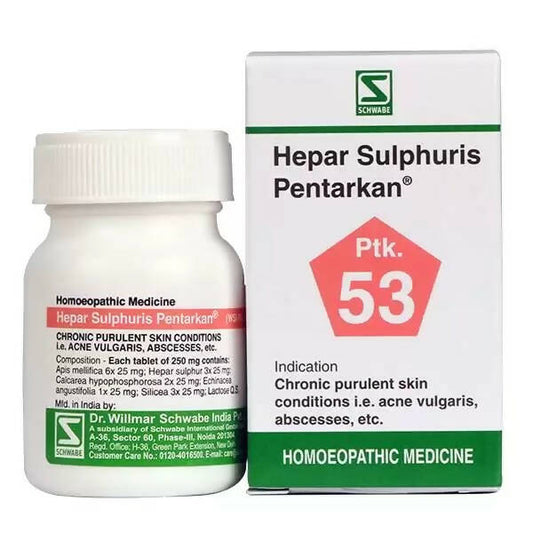 Dr. Willmar Schwabe India Hepar Sulphuris Pentarkan Ptk 53 Tablets - Grab2buy