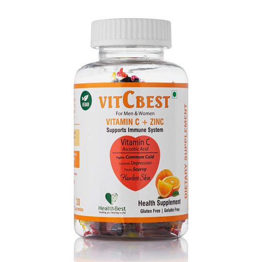 HealthBest VitCbest Vitamin C + Zinc Gummies | Grab2Buy